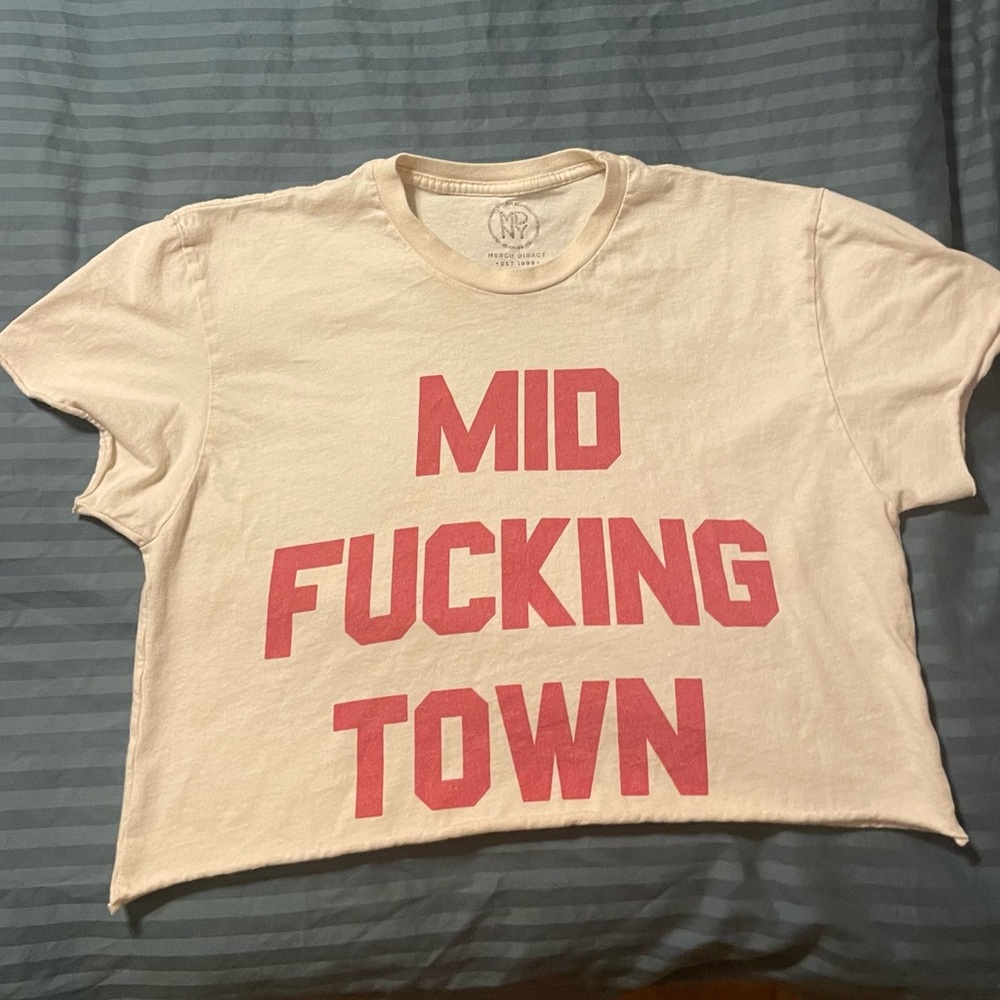 Midtown Band tee shirt crop NJ Mid F*cking Town cobra starship emo brand new